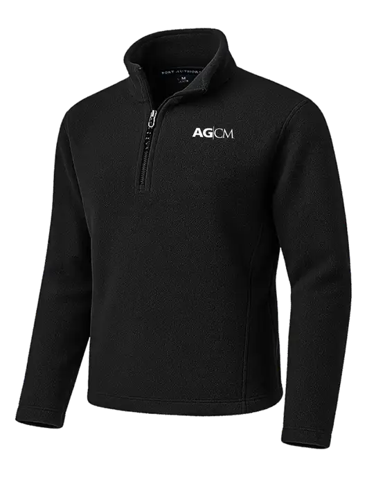 Black Fleece 1/4-Zip Pullover w/AG|CM Logo