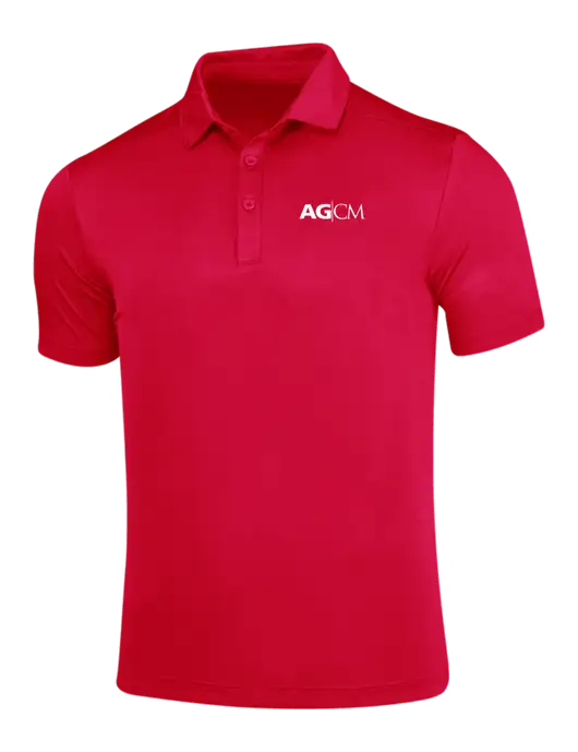 True Red Posi-UV Pro Polo w/AG|CM Logo
