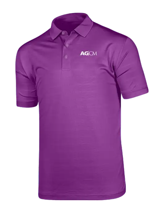 Callaway Vibrant Purple Ventilated Polo w/AG|CM Logo