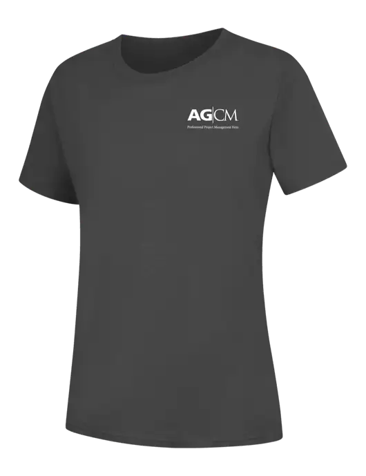 Womens Charcoal Core Blend Tee w/AG|CM Logo