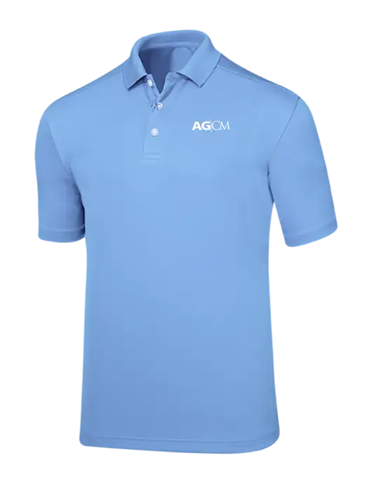 Callaway Core Light Blue Performance Polo w/AG|CM Logo