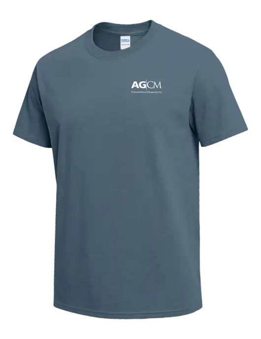 Slate Blue Heavyweight 6.1 oz T-Shirt w/AG|CM Logo