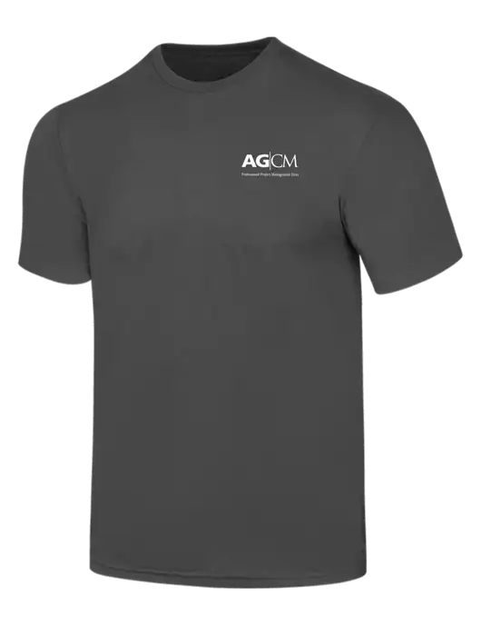 Simply Soft Charcoal 4.5oz  Poly/Combed Ring Spun Cotton T-Shirt w/AG|CM Logo