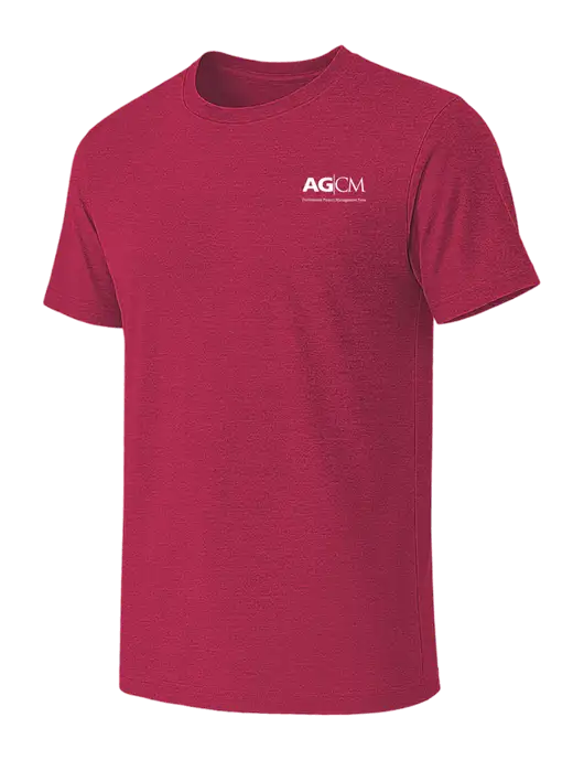 BELLA+CANVAS Heather Raspberry CVC Short Sleeve Tee w/AG|CM Logo