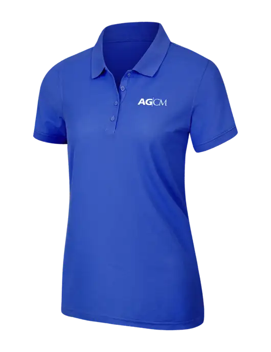 Dark Royal Womens Core Classic Pique Polo w/AG|CM Logo