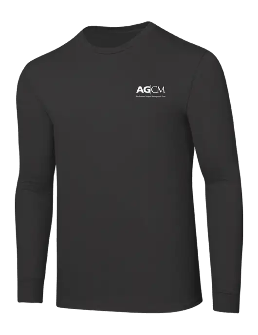 Core Blend Charcoal Grey Long Sleeve Tee w/AG|CM Logo