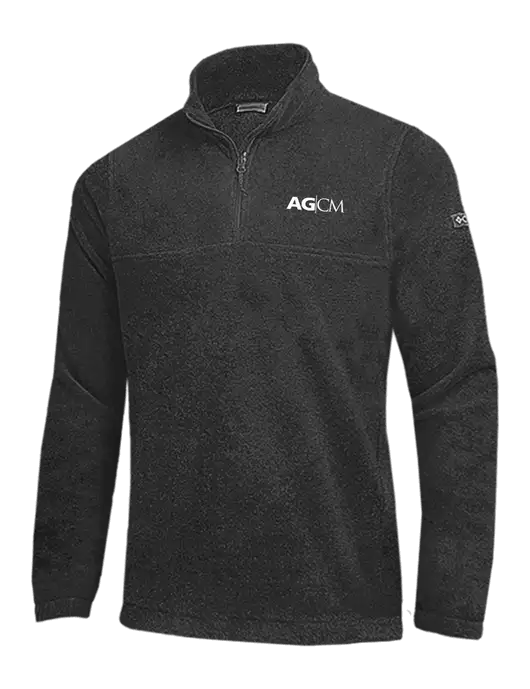 Columbia Charcoal Heather Steens Mountain Fleece 1/2 Zip Pullover w/AG|CM Logo