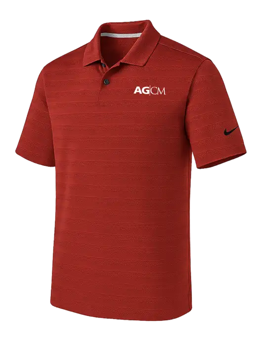 Nike Cardinal Dri-FIT Vapor Jacquard Polo w/AG|CM Logo