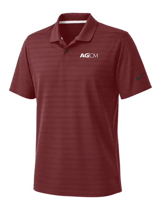 Nike Cardinal Dri-FIT Vapor Jacquard Polo w/AG|CM Logo