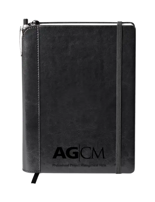 Fabrizio Black Journal 6.375 x 8.375 Combo w/AG|CM Logo