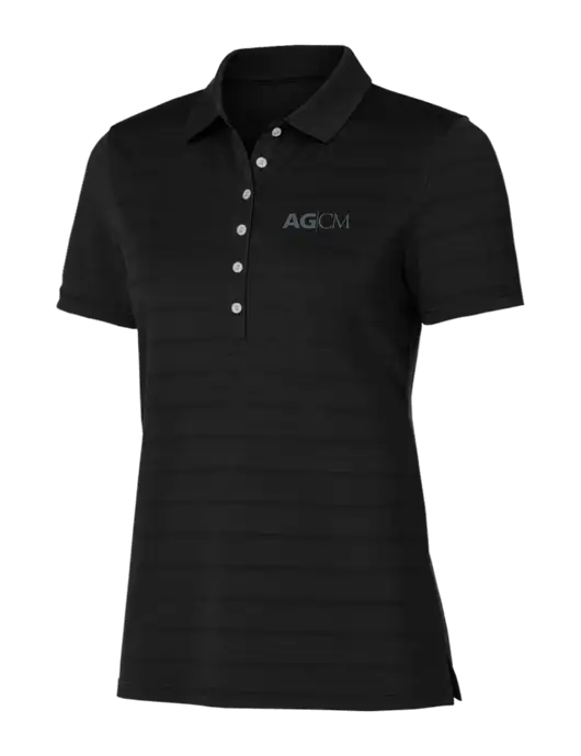 Callaway Womens Black Ventilated Polo w/AG|CM Logo
