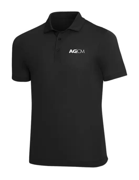 Mercer+Mettle Black Stretch Jersey Polo w/AG|CM Logo