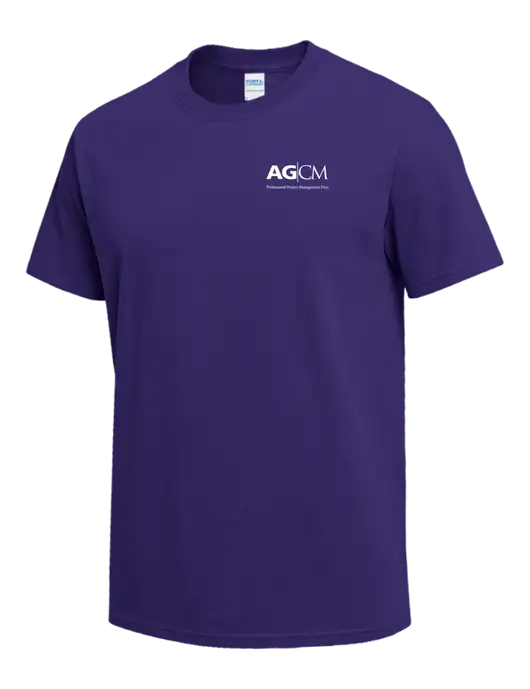 Purple Heavyweight 6.1 oz T-Shirt w/AG|CM Logo