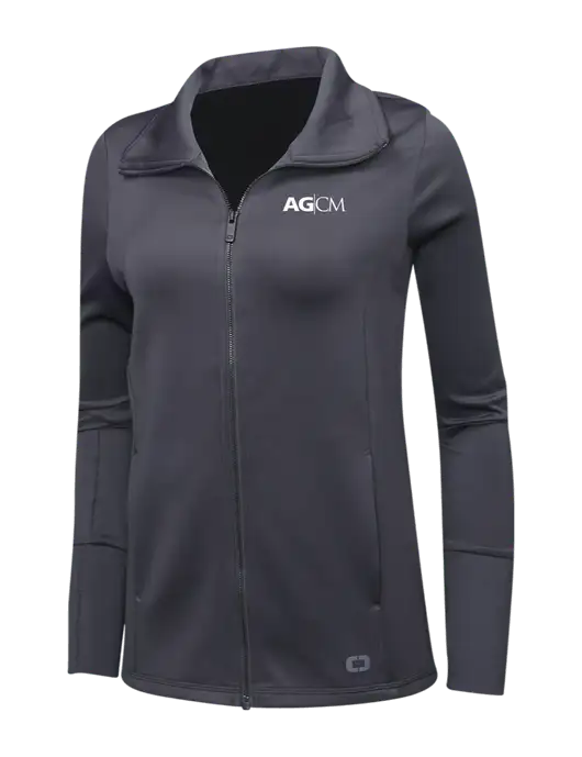 OGIO Dark Grey Womens Endurance Modern Performance Full-Zip w/AG|CM Logo