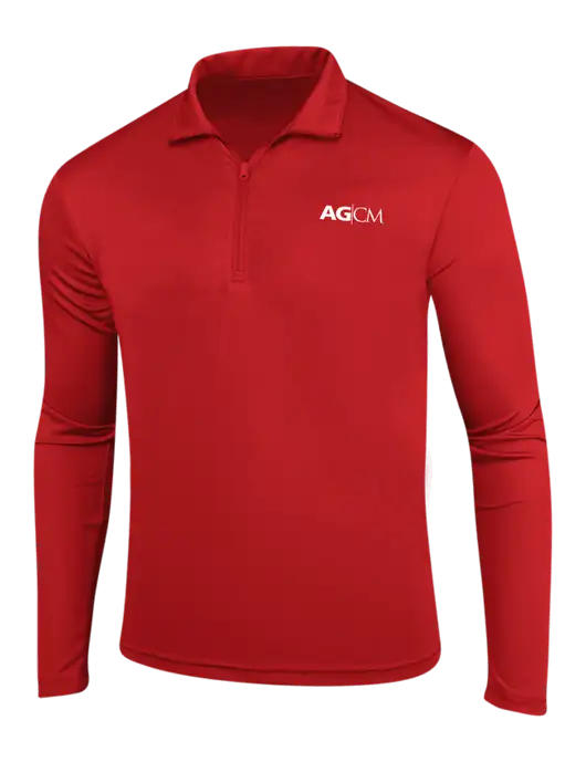 Red PosiCharge Competitor 1/4 Zip Pullover w/AG|CM Logo
