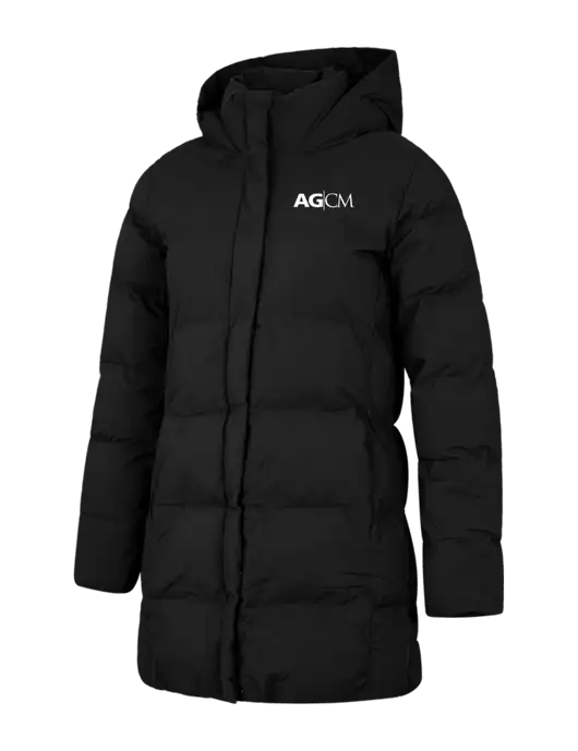 Mercer+Mettle Womens Deep Black Puffy Parka  w/AG|CM Logo