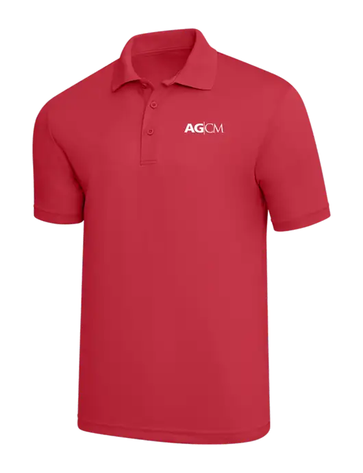 Red PosiCharge RacerMesh Polo w/AG|CM Logo