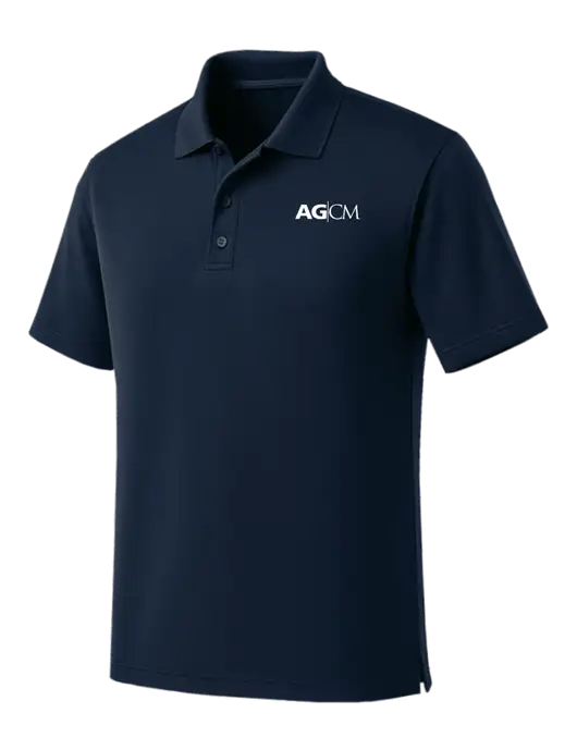 Dark Navy Dry Zone UV Micro Mesh Polo w/AG|CM Logo