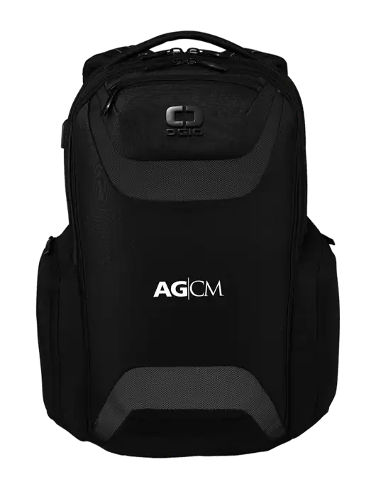 OGIO Black Charcoal Connected Pack w/AG|CM Logo