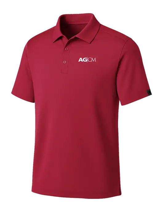 OGIO Red Framework Polo w/AG|CM Logo
