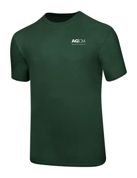 Ring Spun Forest Green 4.5 oz T-Shirt w/AG|CM Logo