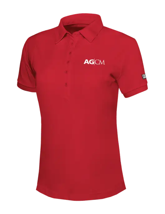 OGIO Womens Red Jewel Polo w/AG|CM Logo