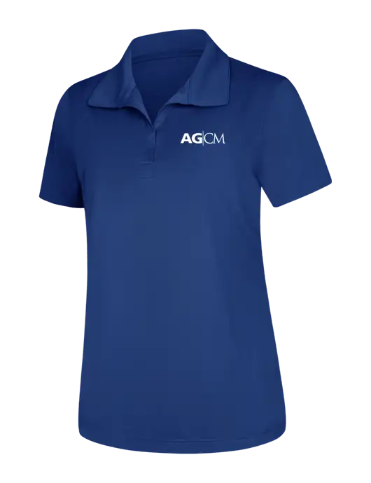 Womens Royal Micropique Sport-Wick Polo w/AG|CM Logo