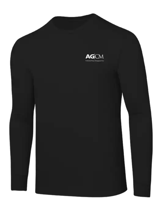 Core Blend Black Long Sleeve Tee w/AG|CM Logo