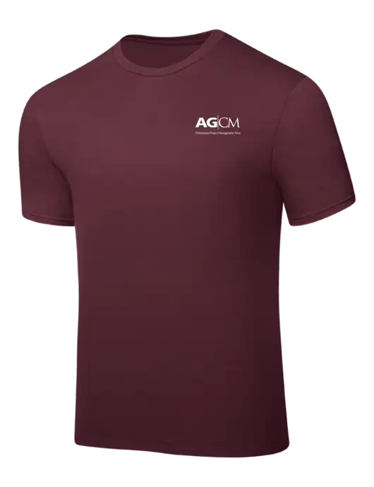 Maroon PosiCharge Competitor Tee w/AG|CM Logo