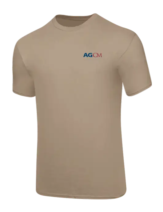 Core Blend Dark Tan T-Shirt w/AG|CM Logo