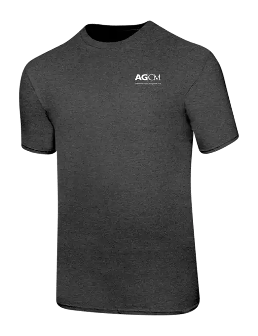 Ring Spun Dark Heather Grey 4.5 oz T-Shirt w/AG|CM Logo