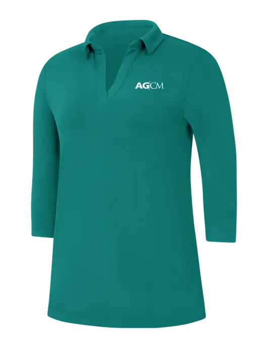 Womens Teal Luxe Knit Tunic w/AG|CM Logo