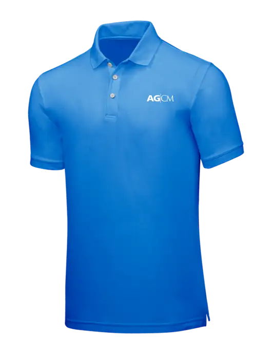 Light Royal Blue Core Classic Pique w/AG|CM Logo