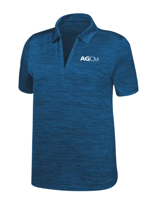 Callaway Womens Medium Slate Blue Broken Stripe w/AG|CM Logo