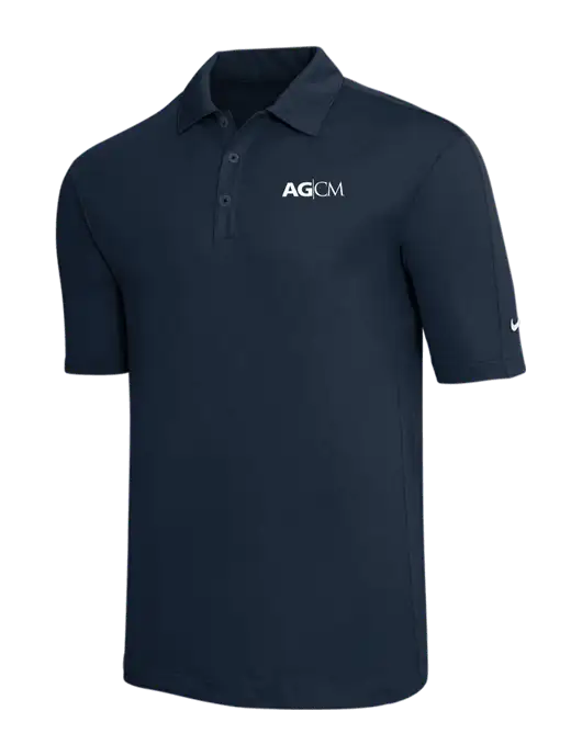Nike Navy Tech Sport Dri-FIT Polo w/AG|CM Logo