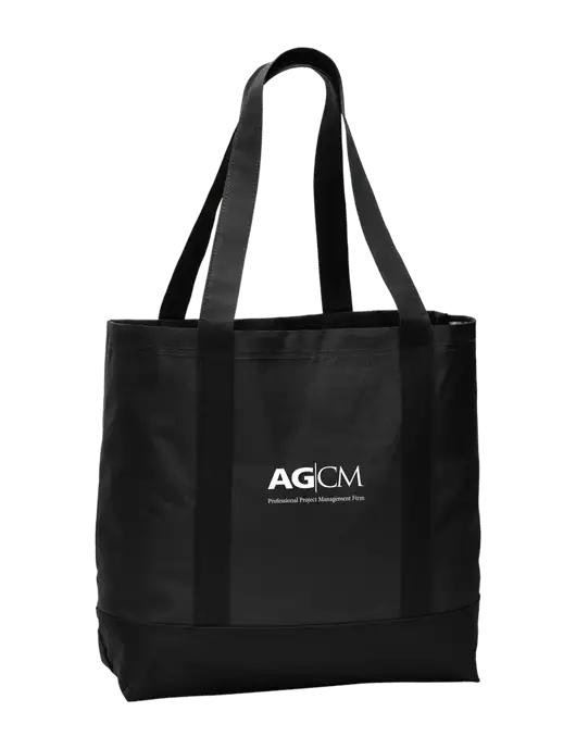 Carryall Black/Black Day Tote w/AG|CM Logo