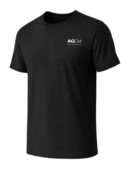 BELLA+CANVAS Black CVC Short Sleeve Tee w/AG|CM Logo