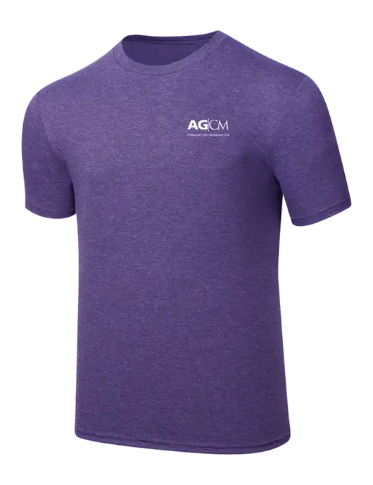 Simply Soft Purple Frost 4.5oz  Poly/Combed Ring Spun Cotton T-Shirt w/AG|CM Logo