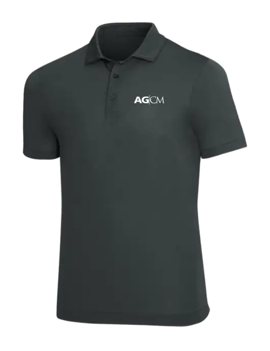 Mercer+Mettle Dark Grey Stretch Jersey Polo w/AG|CM Logo