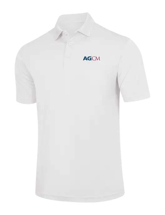 White PosiCharge Competitor Polo w/AG|CM Logo