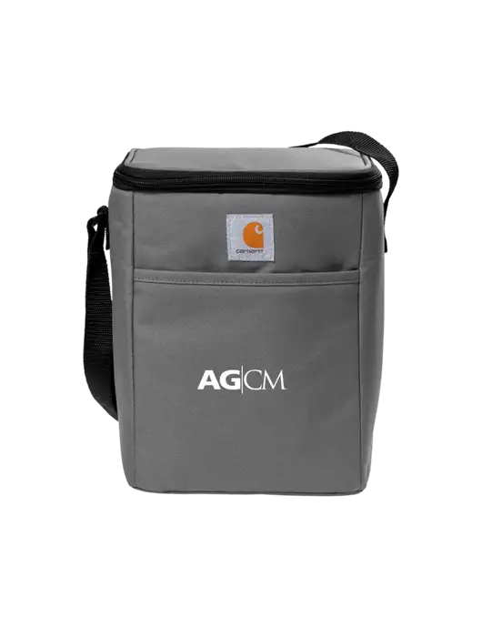 Carhartt Medium Grey Vertical 12-Can Cooler w/AG|CM Logo