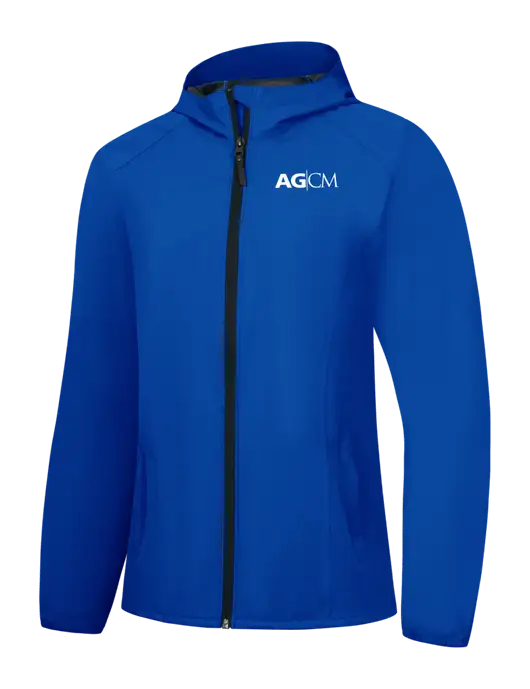 Womens Royal Essential Rain Jacket w/AG|CM Logo