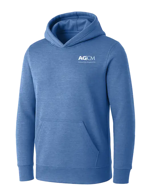 Womens Royal Heather Core Fleece Pullover Hooded Sweatshirt w/AG|CM Logo