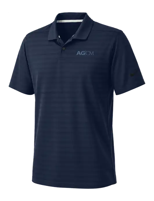 Nike Navy Dri-FIT Vapor Jacquard Polo w/AG|CM Logo