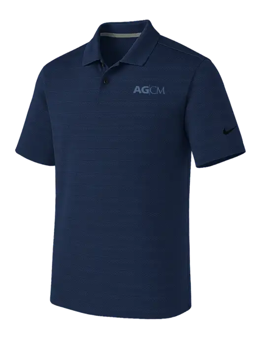Nike Navy Dri-FIT Vapor Jacquard Polo w/AG|CM Logo