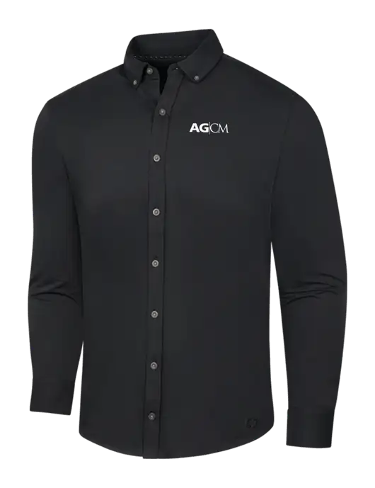 OGIO Blacktop Modern Code Stretch Button-Up Shirt w/AG|CM Logo