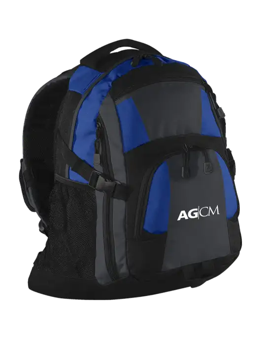 Urban Royal/Grey/Black Laptop Backpack w/AG|CM Logo