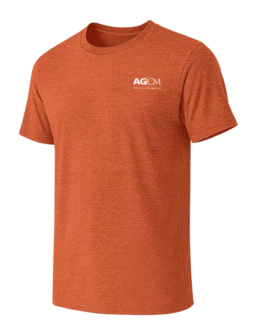 BELLA+CANVAS Heather Orange CVC Short Sleeve Tee w/AG|CM Logo