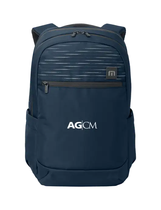 TravisMathew Navy Approach Backpack w/AG|CM Logo