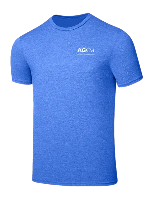 Seriously Soft Heathered Royal T-Shirt w/AG|CM Logo